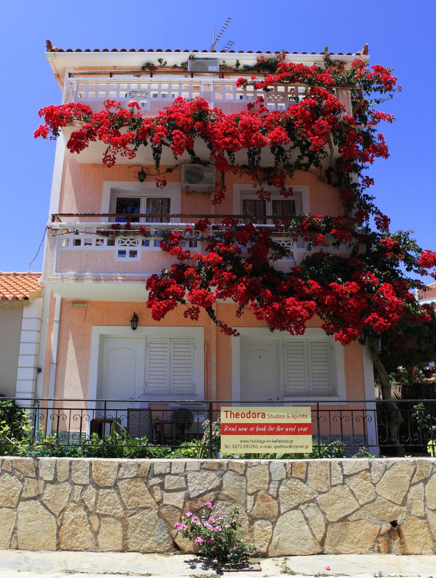 Theodora Studios & Apartments Skala  外观 照片